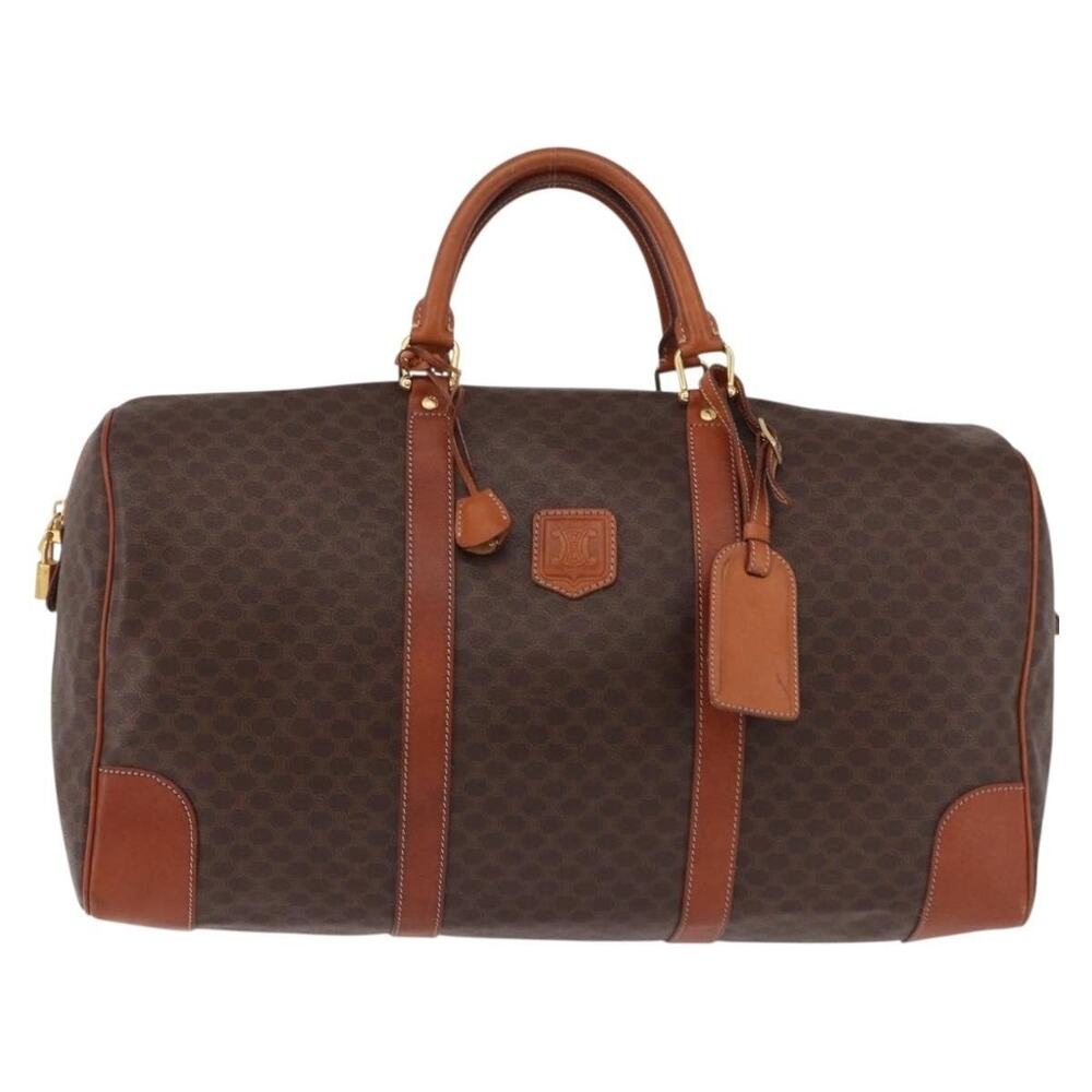 Celine Macadam Boston Bag Brown